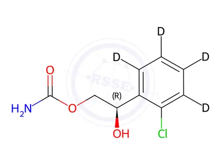 Chemical structure of (R)-Carisbamate-d4