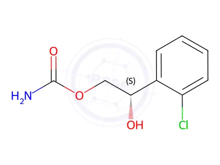 Chemical structure of (S)-Carisbamate