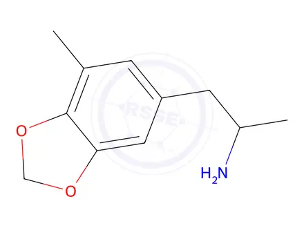 Chemical structure of 3-Methyl-4,5-methylenedioxyamphetamine