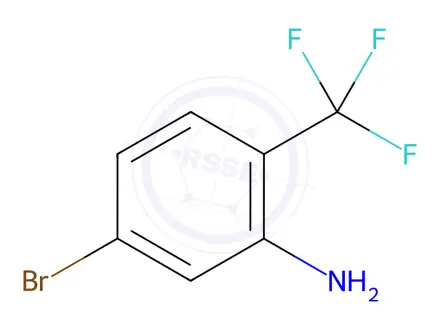 Chemical structure of 5-Bromo-2-(trifluoromethyl)aniline
