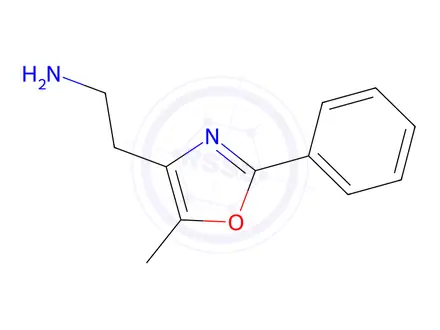Chemical structure of 2-(5-Methyl-2-phenyl-1,3-oxazol-4-yl)ethan-1-amine Hydrochloride
