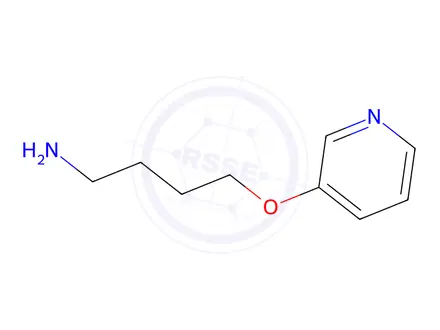 Chemical structure of 4-(pyridin-3-yloxy)butan-1-amine