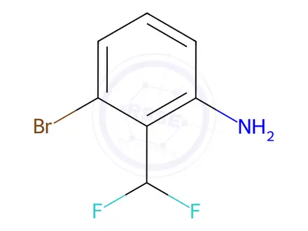 Chemical structure of 3-Bromo-2-(difluoromethyl)aniline