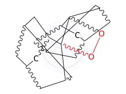 Chemical structure of 2,2'-Epidioxy-2,2'-biadamantane