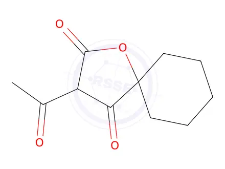 Chemical structure of 3-Acetyl-1-oxaspiro[4.5]decane-2,4-dione