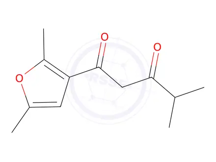 Chemical structure of 1-(2,5-Dimethylfuran-3-yl)-4-methylpentane-1,3-dione