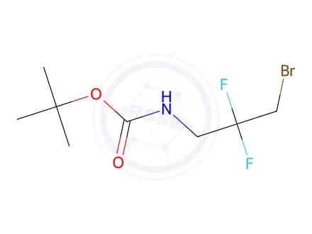Chemical structure of tert-Butyl (3-bromo-2,2-difluoropropyl)carbamate