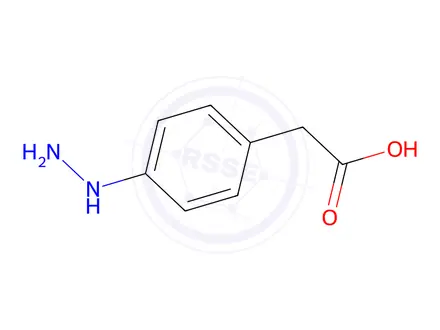 Chemical structure of 2-(4-Hydrazinylphenyl)acetic acid