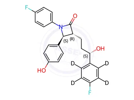 Chemical structure of Ezetimibe-d4