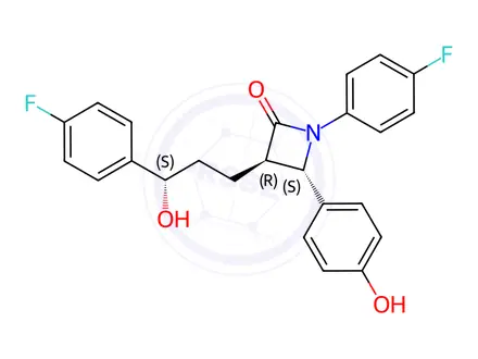 Chemical structure of Ezetimibe