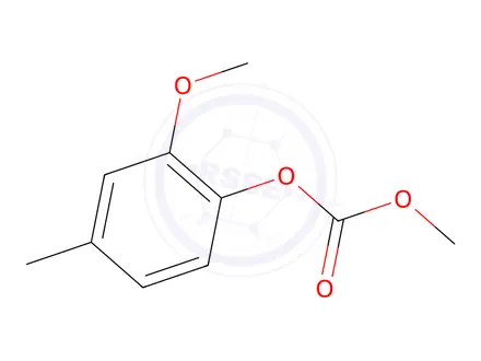 Chemical structure of 2-Methoxy-4-methylphenyl methyl carbonate