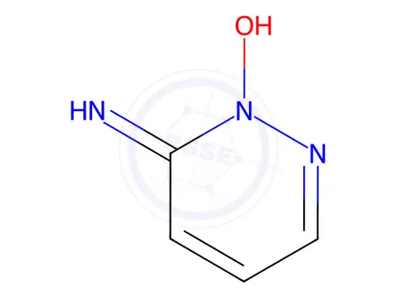 Chemical structure of 3-Pyridazinamine,2-oxide(9CI)