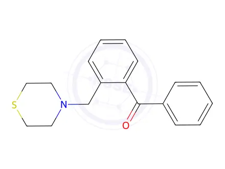 Chemical structure of 2-(Thiomorpholinomethyl)benzophenone