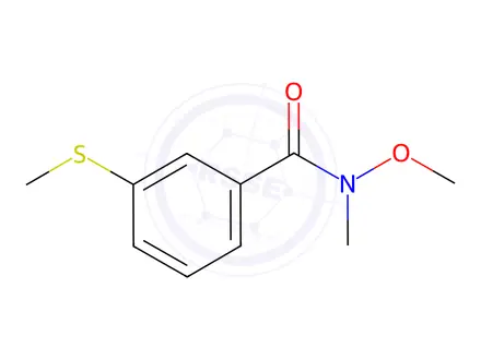 Chemical structure of N-Methoxy-N-methyl-3-(methylthio)benzamide
