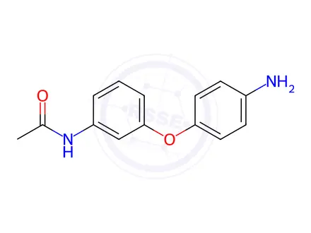 Chemical structure of N-(3-(4-aminophenoxy)phenyl)acetamide