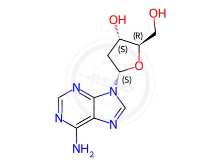 Chemical structure of 2'-Deoxy-α-Adenosine