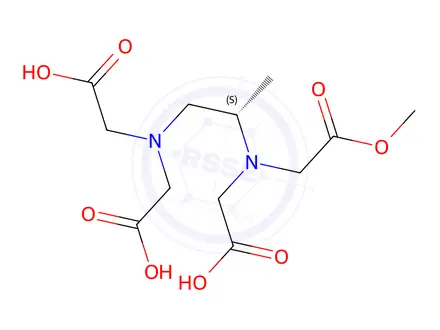 Chemical structure of Tetramethyl 2,2',2'',2'''-(propane-1,2-diylbis(azanetriyl))(S)-tetraacetate