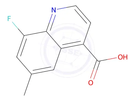 Chemical structure of 8-Fluoro-6-methylquinoline-4-carboxylic acid