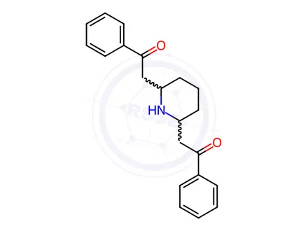 Chemical structure of 2,2'-(Piperidine-2,6-diyl)bis(1-phenylethan-1-one)