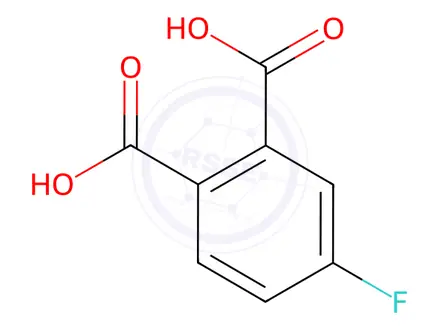 Chemical structure of 4-Fluorophthalic Acid