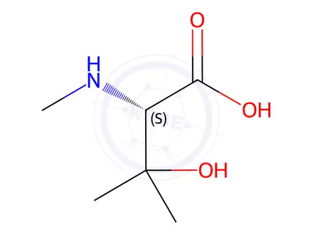 Chemical structure of (S)-N-Methyl-2-amino-3-hydroxy-3-methylbutanoicacid
