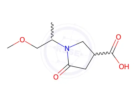 Chemical structure of 1-(1-Methoxypropan-2-yl)-5-oxopyrrolidine-3-carboxylic acid