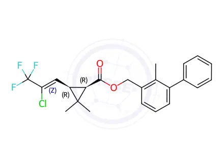 Chemical structure of 1R-cis-Bifenthrin