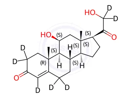 Chemical structure of Corticosterone-[D8]