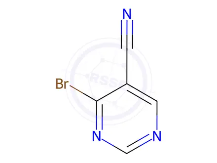 Chemical structure of 4-Bromopyrimidine-5-carbonitrile