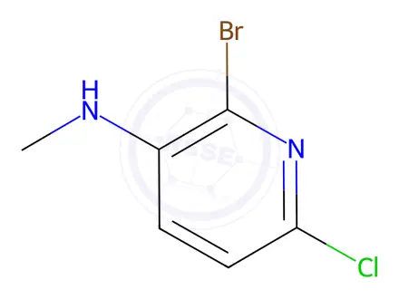 Chemical structure of 2-Bromo-6-chloro-N-methylpyridin-3-amine