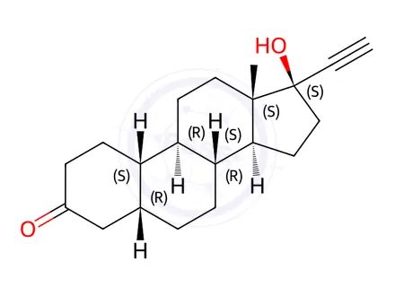 Chemical structure of 4,5β-Dihydronorethisterone