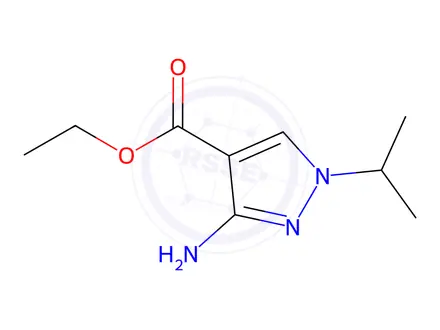 Chemical structure of Ethyl 3-amino-1-isopropyl-1H-pyrazole-4-carboxylate
