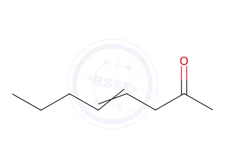 Chemical structure of 4-Octen-2-one