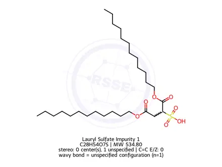 Chemical structure of 1,4-didodecyl sulphosuccinate