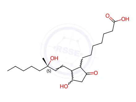 Chemical structure of 15(S)-15-Methyl Prostaglandin E1