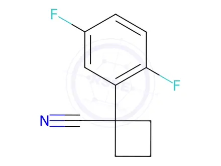 Chemical structure of 1-(2,5-Difluorophenyl)cyclobutanecarbonitrile