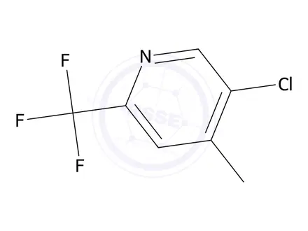 Chemical structure of 5-Chloro-4-methyl-2-(trifluoromethyl)pyridine