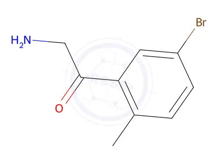 Chemical structure of 2-Amino-1-(5-bromo-2-methylphenyl)ethan-1-one