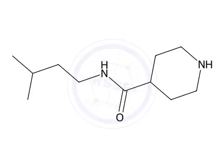 Chemical structure of N-(3-methylbutyl)piperidine-4-carboxamide