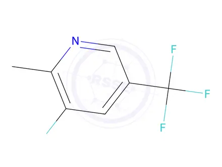 Chemical structure of 3-Fluoro-2-methyl-5-(trifluoromethyl)pyridine