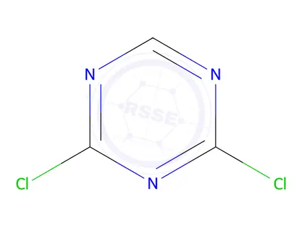 Chemical structure of 2,4-Dichloro-1,3,5-triazine