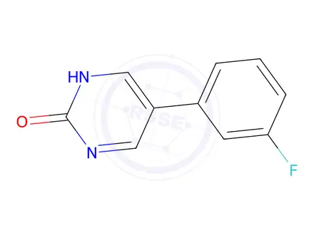 Chemical structure of 5-(3-Fluorophenyl)pyrimidin-2-ol