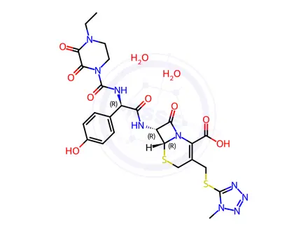 Chemical structure of Cefoperazone dihydrate