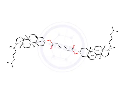 Chemical structure of Hexanedioic acid bis(cholest-5-en-3β-yl) ester