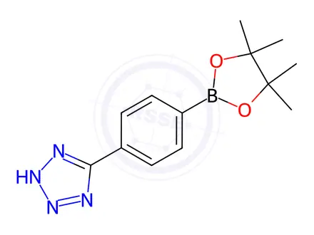Chemical structure of 4-(1h-Tetrazol-5-Yl)Benzene-1-Boronic Acid Pinacol Ester
