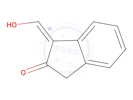 Chemical structure of 2H-Inden-2-one, 1,3-dihydro-1-(hydroxymethylene)-, (Z)-(9CI)