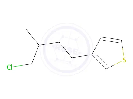 Chemical structure of 3-(4-Chloro-3-methylbutyl)thiophene