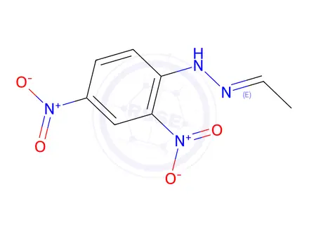 Chemical structure of Acetaldehyde-2,4-Dinitrophenylhydrazone