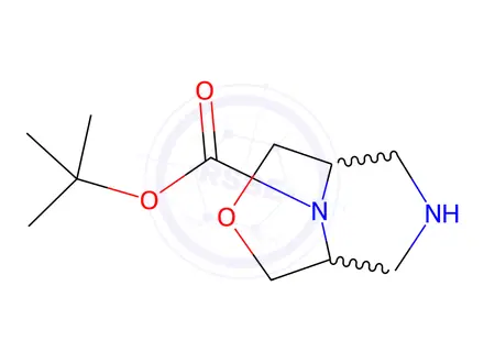 Chemical structure of tert-Butyl 3-Oxa-7,9-diazabicyclo[3.3.1]nonane-9-carboxylate
