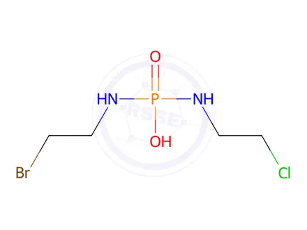 Chemical structure of Isophosphamide bromide mustard
